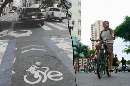 El irrespeto a la ciclovía, por parte de ciertos conductores, atenta contra el derecho a la movilidad de los biciusuarios.