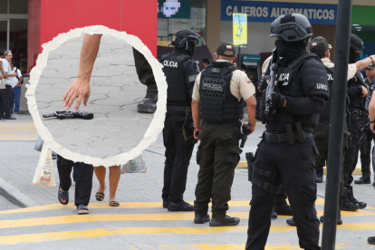 El intento de robo se registró en un centro comercial de vía a Daule, en el norte de Guayaquil.