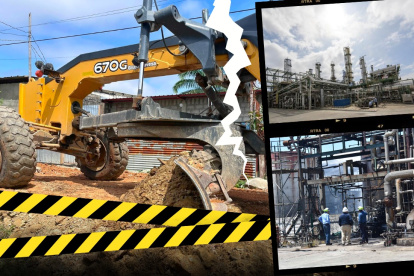 La Alcaldía de Durán anunció sobre la paralización de obras en un comunicado publicado en sus cuentas oficiales.