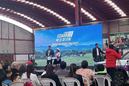 Se conoció que Noboa mantendrá reuniones privadas con empresarios de Cuenca.