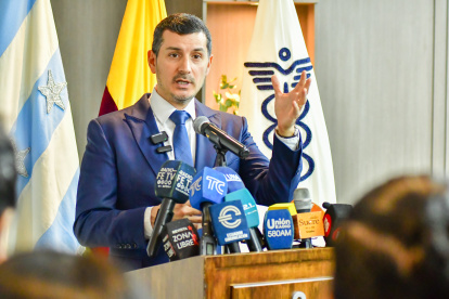 El presidente de la Cámara de Comercio de Guayaquil, Miguel Ángel González.