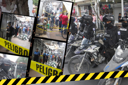 La Policía Nacional realizó operativos en La Bahía, centro de Guayaquil.