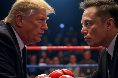 Elon Musk y Donald Trump intercambian acusaciones y amenazas en tiempo real.