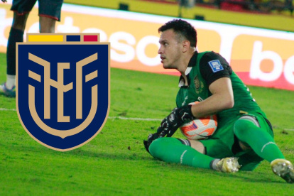 Gonzalo Valle arquero de Ecuador que debutó ante Brasil.