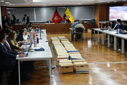 Audiencia de juicio del caso Reconstrucción de Manabí.