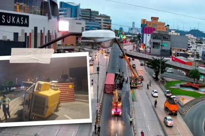 El incidente ocurrió en un puente de la Juan Tanca Marengo, al norte de Guayaquil.