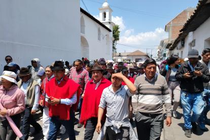 Leónidas Iza, presidente de la Conaie criticó las decisiones económicas adoptadas por el presidente Noboa.