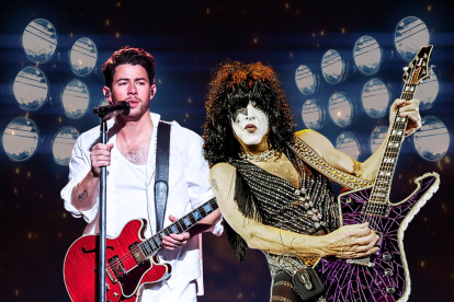 Nick Jonas y Paul Stanley.