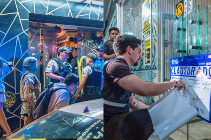 Las autoridades realizaron la clausura de varios locales al norte de Guayaquil.