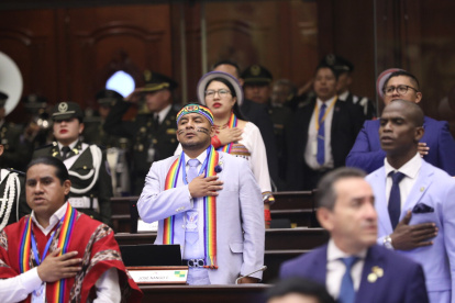 El bloque de asambleístas de Pachakutik estuvo integrado por nueve asambleístas al inicio.