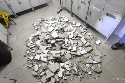 El daño fue evidenciado en la inspección.