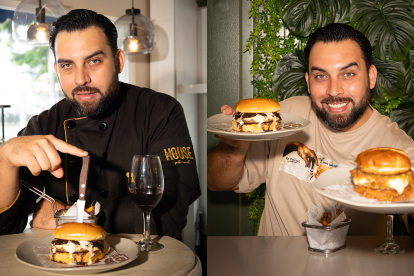 The House cuenta con tres opciones de hamburguesas de autor.