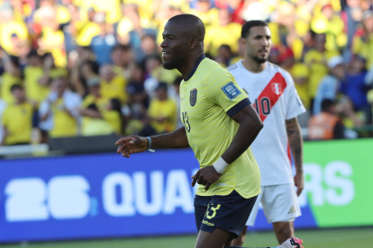 Enner Valencia marcó el 1-0 con el que Ecuador venció a Perú el 10 de septiembre de 2024, por la jornada 8 de las eliminatorias sudamericanas 2026.