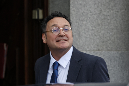El fiscal general de España, Álvaro García Ortiz, llega a testificar ante el Tribunal Supremo en Madrid el 29 de enero de 2025.