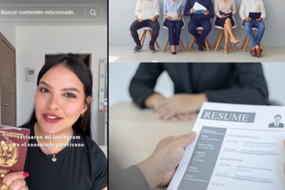 Catherine contó en TikTok cómo un descuido en el consulado reveló que su perfil de Instagram fue clave en su entrevista de visa