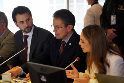 El presidente de la Asamblea Nacional, Niels Olsen, se reunión con la junta directiva de la CIP.