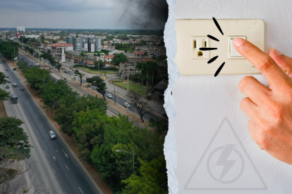 Varios sectores de vía a la costa permanecen sin luz la tarde de este 10 de junio.