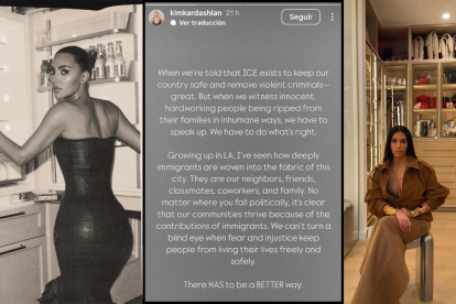 La estrella televisiva se solidariza con quienes han sido detenidos por el ICE en operativos recientes