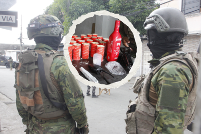 Los explosivos estaban en una casa del sector de Las Orquídeas, en el norte de Guayaquil.