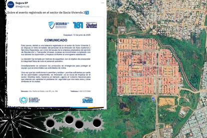 Balacera en Guayaquil obliga a suspender recolección de basura en Socio Vivienda 2