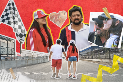 Cristhian y Doménika Arellano, una relación padre e hija que corre con el corazón encendido.