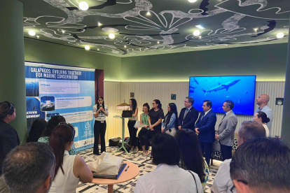 Ecuador liderando un el diálogo sobre el cuidado y conservación de las Islas Galápagos.