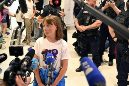 Greta Thunberg fue deportada por Israel tras participar en una flotilla con ayuda para Gaza.