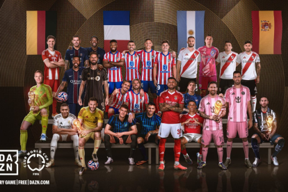 Jugadores del Mundial de Clubes 2025 listos para el debut en Estados Unidos.
