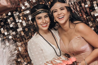 Con su hermana Iesmín, quien falleció por complicaciones con el cáncer.