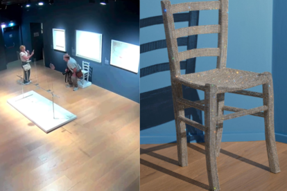 La “Silla Van Gogh” de Nicola Bolla, restaurada tras ser dañada por un turista que se sentó sobre ella para una foto