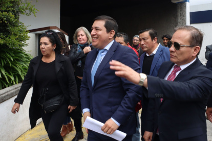 Andrés Arauz, excandidato de la Revolución Ciudadana, en su presentación en la Corte, el pasado viernes 13 de junio.