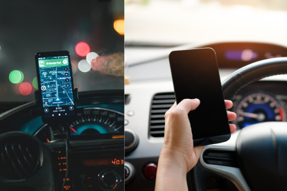 Conducir mientras se consulta el GPS en la mano ahora será sancionado en California, incluso con el auto detenido