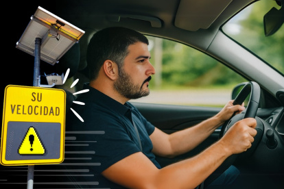 Ilustración hecha con IA. El alcalde de Guayaquil "se grabó" manejando por la ciudad en la noche.