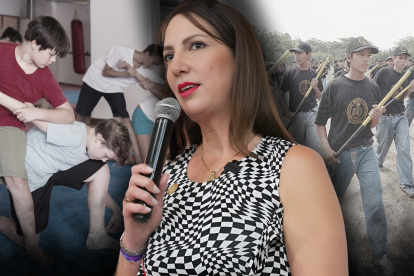 La ministra Alegría Crespo abordó temas de seguridad escolar.