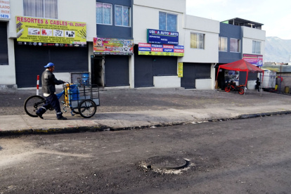 Uno de los sectores afectados por los cortes de agua y luz fue El Arenal, en Tumbaco.