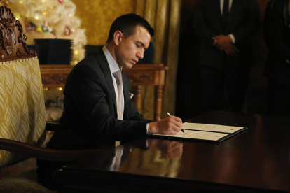 Daniel Noboa emitió el Decreto Ejecutivo No. 38 mediante el cual se oficializa el relevo en la Gobernación de la provincia de Imbabura.