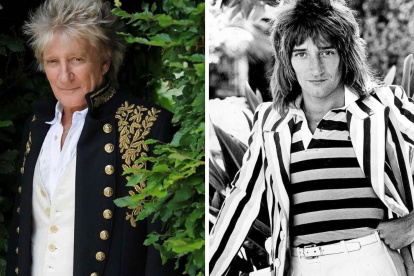 Sir Rod Stewart, cantante británico de 80 años
