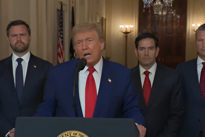 Donald Trump habló a Estados Unidos y al mundo esta noche del 21 de junio de 2025.