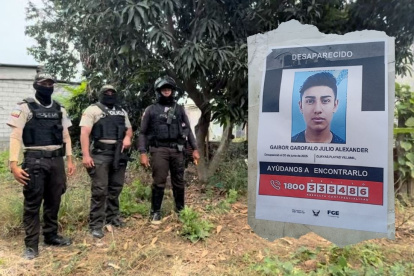 El agente de la Unase, Julio Alexander Gaibor Garófalo, desapareció tras un operativo antidrogas en Playas.