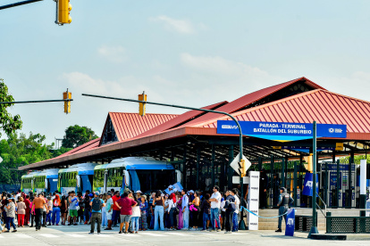 Operatividad. Este 23 de junio empezaron a circular los primeros buses. No se cobró el pasaje por ser el día de la inauguración.