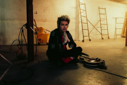 Billie Joe Armstrong, vocalista y líder de la banda de rock norteamericana "Green Day"