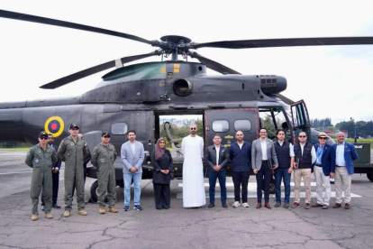 Omar Sultan Al Olama y su delegación sobrevolaron Urcuquí para analizar su potencial agrícola y energético