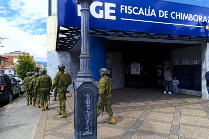 La Fiscalía recibió a cuatro implicados en el atentado.