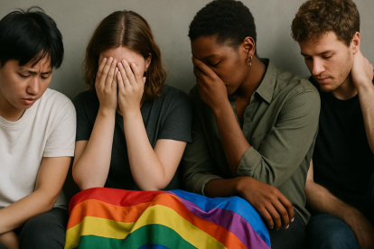 Muchos jóvenes viven divididos entre actuar como heterosexuales en casa y esconder su verdadera identidad fuera, una doble vida que desgasta.