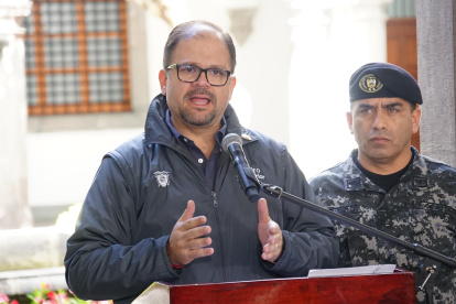 Ministro del Interior John Reimberg habló en una rueda de prensa sobre el proceso de captura de alias "Fito"