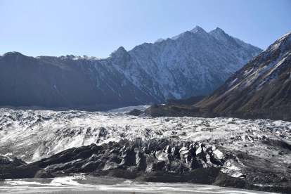Fotografía de un glaciar de Pakistán.