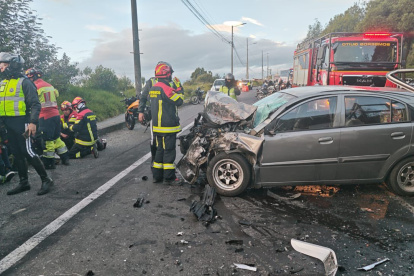 Un accidente de tránsito se registró en la av. Simón Bolívar, sector de La Argelia, al sur de Quito