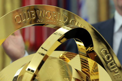 El trofeo del Mundial de Clubes 2025.