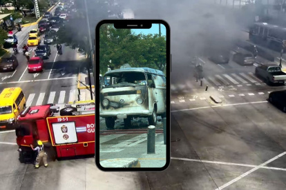 El incidente sucedió en la intersección de avenida del Bombero y Leopoldo Carrera, donde el Municipio prevé construir dos pasos a desnivel.