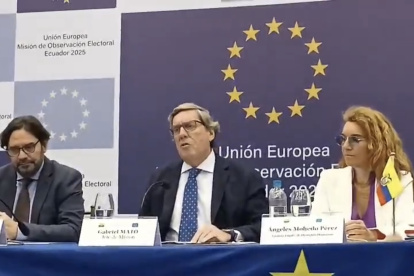 Gabriel Mato, diputado del Parlamento Europeo y jefe de la MOE UE, descartó fraude en elecciones ecuatorianas, pero pidió reformas clave.